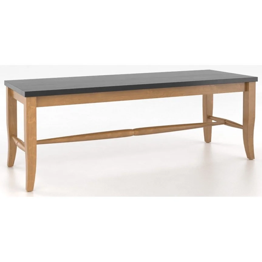 Canadel Custom Dining BNN089030501M18 Customizable 3 Seat Wooden Bench